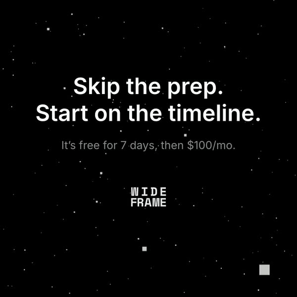 Wideframe ad creative
