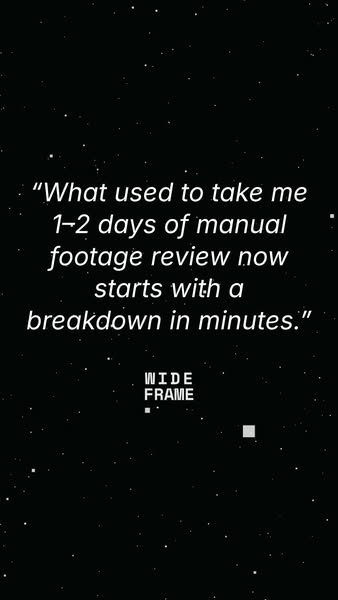 Wideframe ad creative