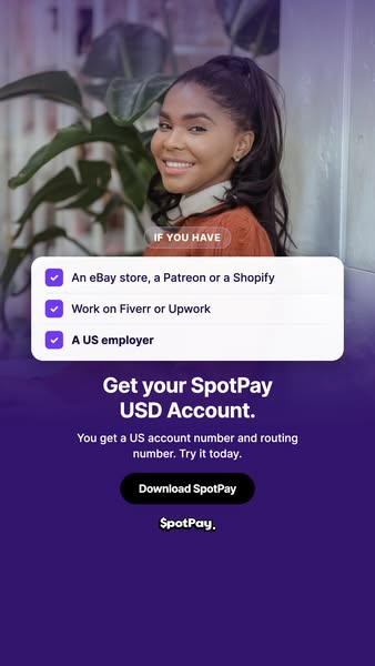 SpotPay ad creative
