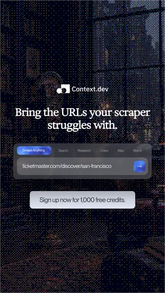 Context.dev ad creative