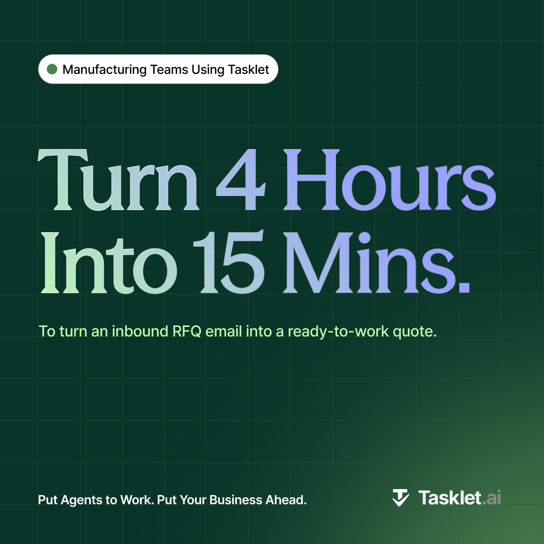 Tasklet ad creative
