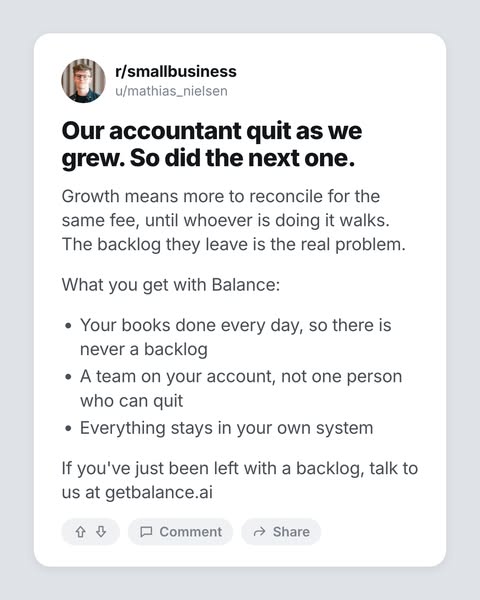 Balance ad creative