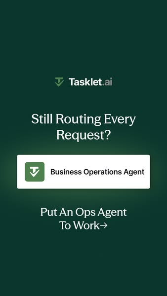 Tasklet ad creative