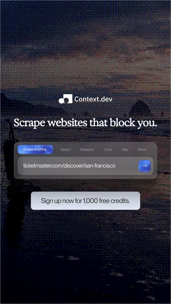 Context.dev ad creative
