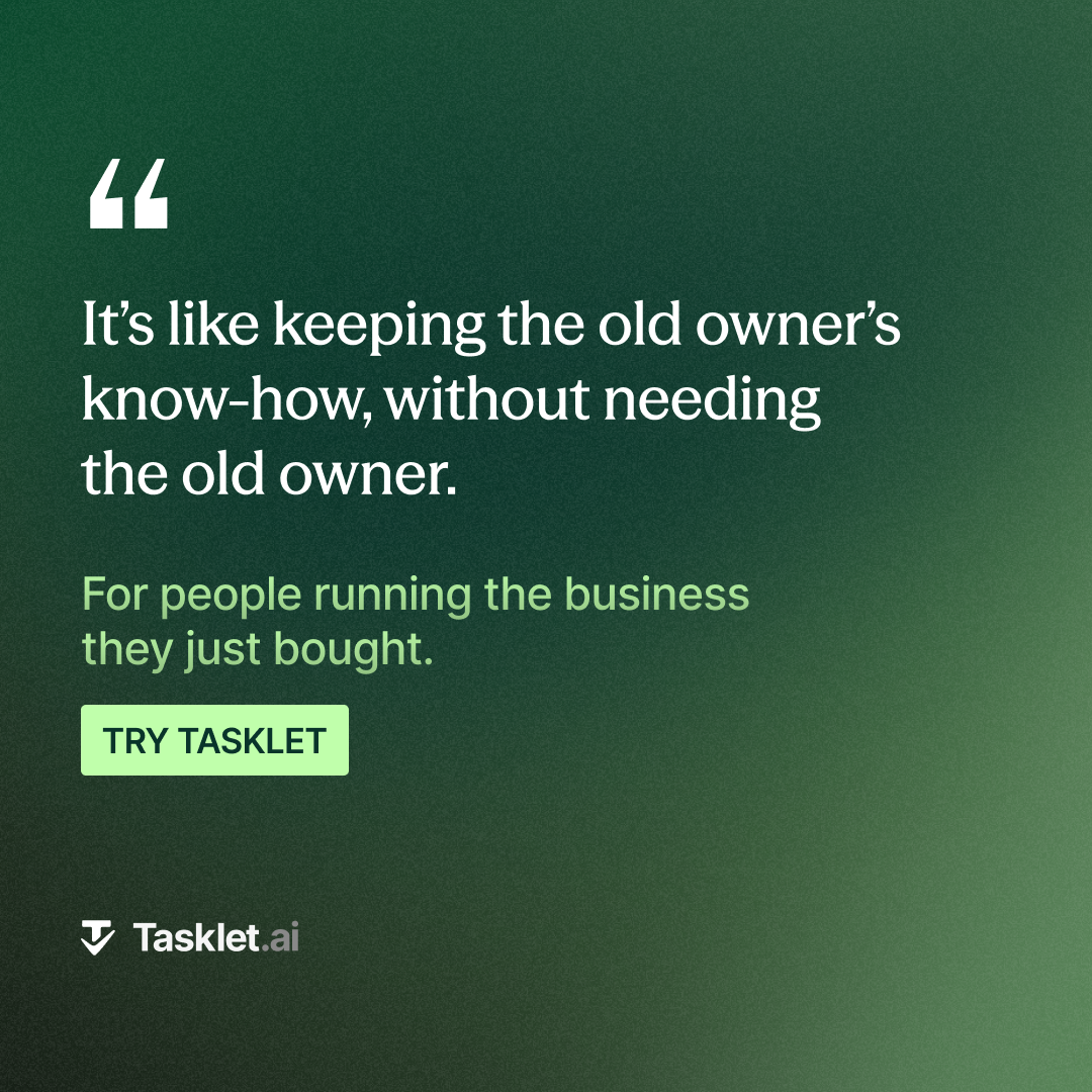 Tasklet ad creative