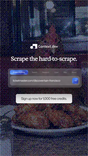 Context.dev ad creative
